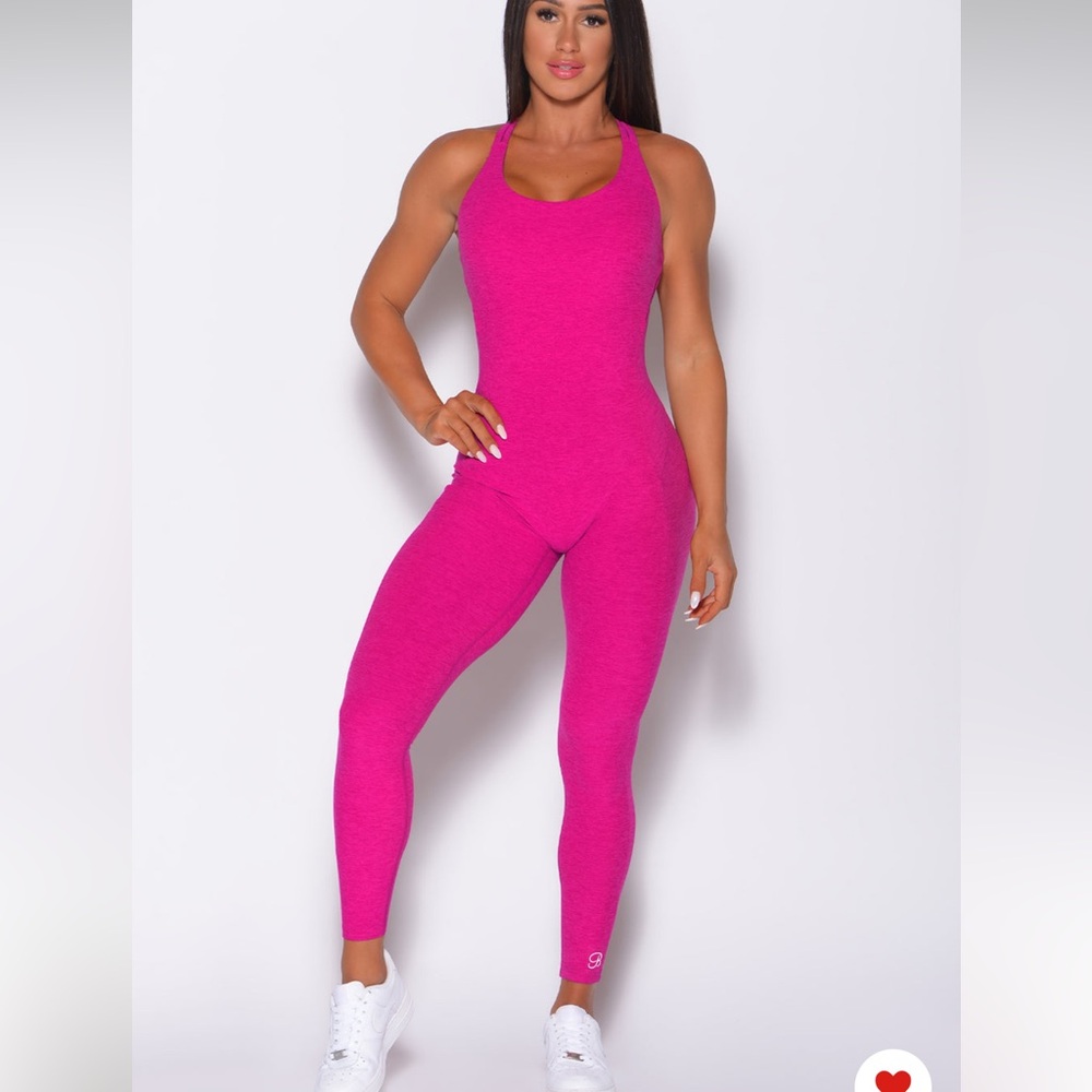 Bombshell Pink strappy bodysuit